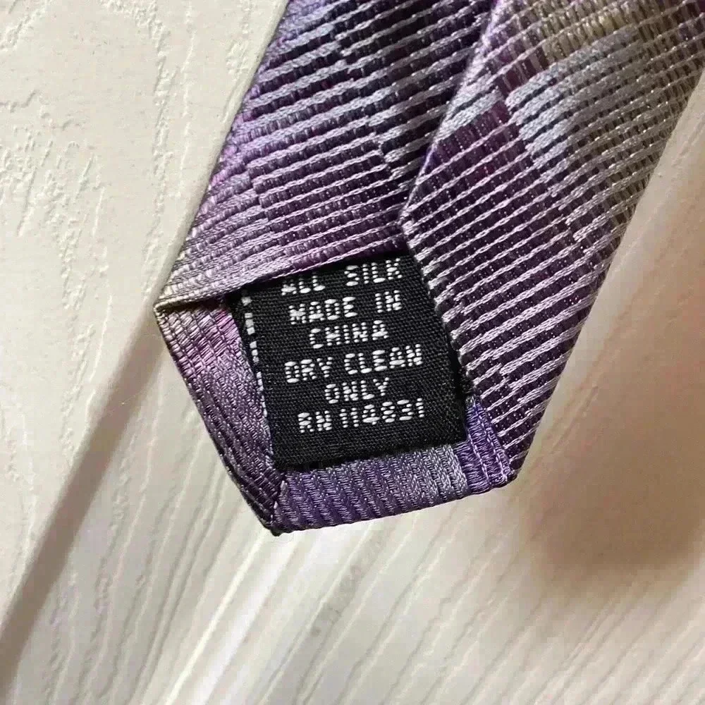 Joseph&Feiss  international 100% silk Purple Arrow Necktie